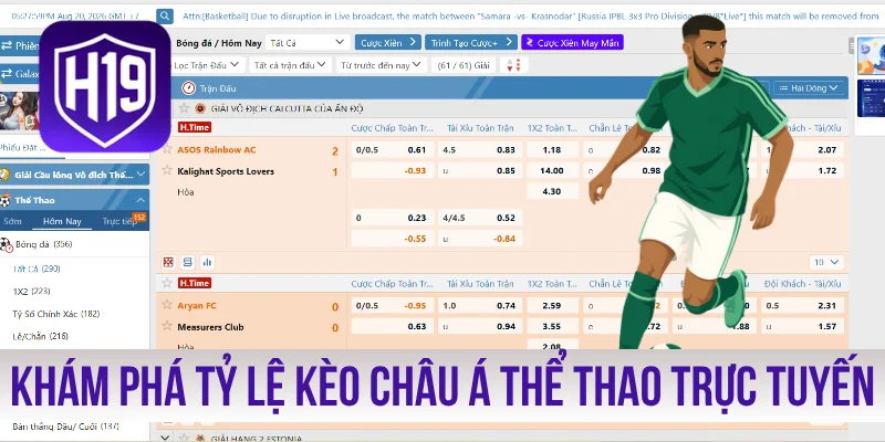 Khám phá tỷ lệ kèo châu Á thể thao trực tuyến